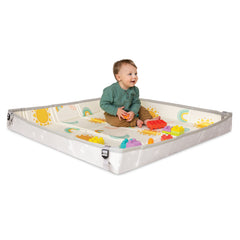 Foldable Soft Foam Mat with Super Soft 1st Building Blocks Bundle