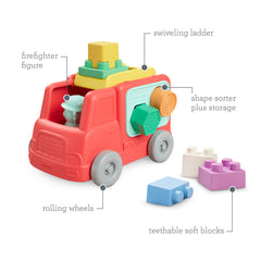 Super Soft 1st Stack & Go Explorers Playset Firetruck