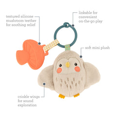 Mini Plushy Pal & Teether - Owl