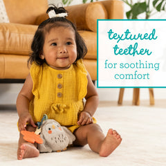 Mini Plushy Pal & Teether - Owl