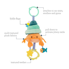 Pull & Shake Jittery Pal Hermit Crab