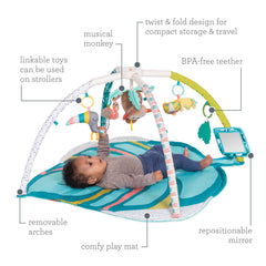 Twist & Fold Activity Gym & Play Mat Tropical