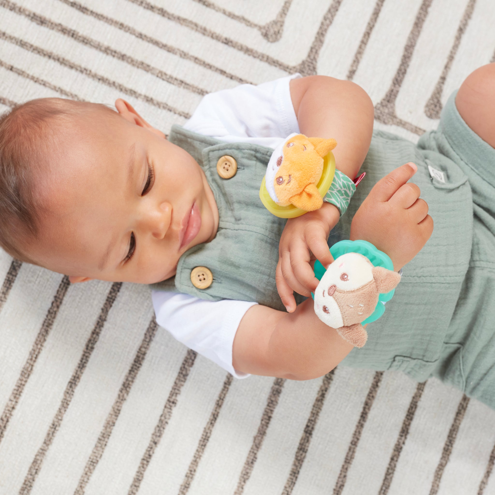 Wrist Rattles Fox & Deer Infantino