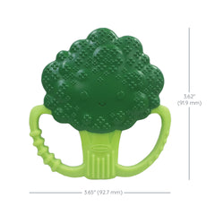 Lil' Nibbles Textured Silicone Teether - Broccoli