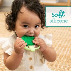 Lil' Nibbles Textured Silicone Teether - Broccoli