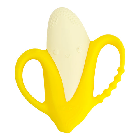 Lil' Nibbles Textured Silicone Teether - Banana