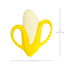 Lil' Nibbles Textured Silicone Teether - Banana