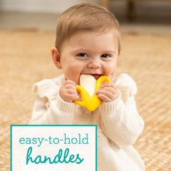 Lil' Nibbles Textured Silicone Teether - Banana