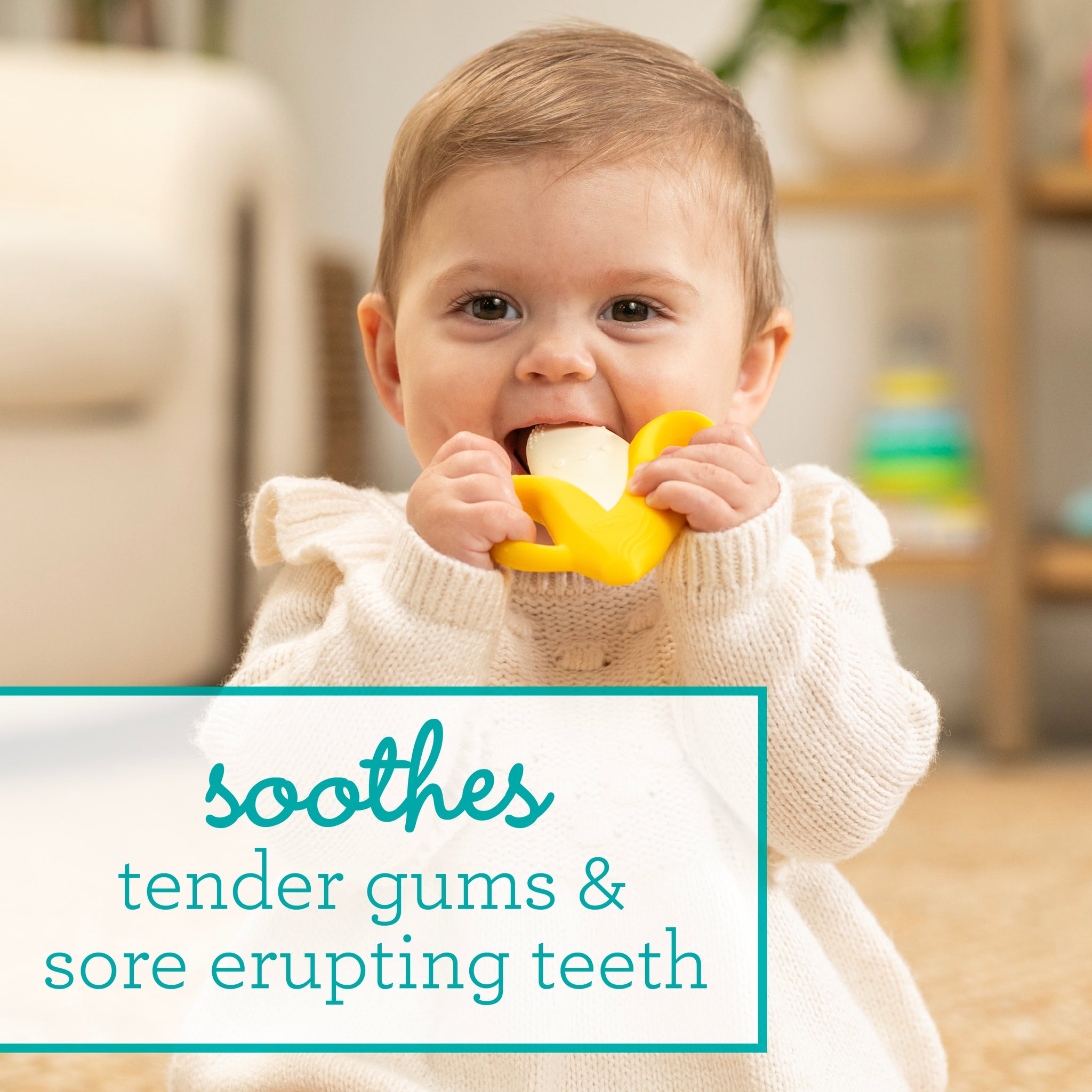 Lil' Nibbles Textured Silicone Teether - Banana – Infantino