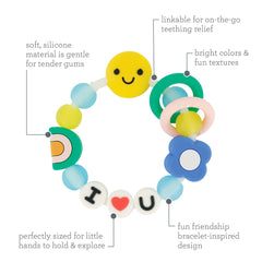 Personalized Silicone Teething Bracelet For Babies – Safe, Freezer-Friendly & Cute Design