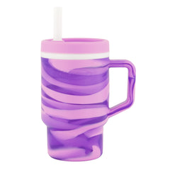 My 1st Tumbler™ Silicone 9oz Marble – Grape Swirl