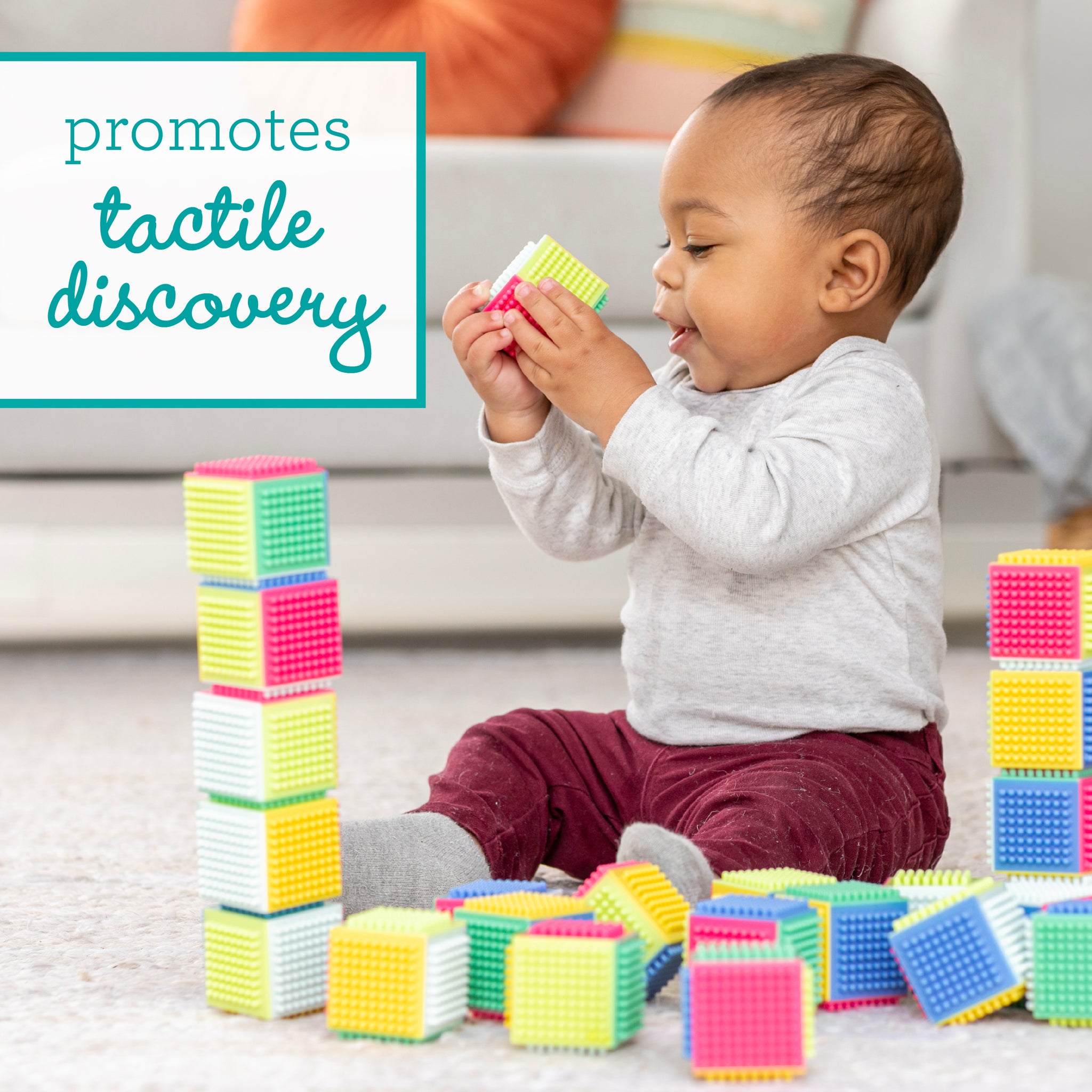 Press & Stay Sensory Blocks – Infantino