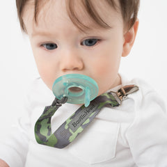 2-Pack Pacifier Clips - Grey Camo