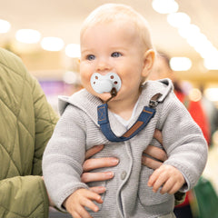 2-Pack LUXE Pacifier Clips - Blue Jean Baby