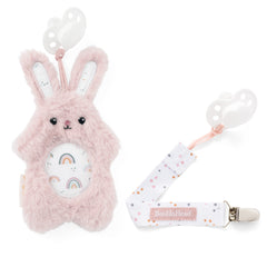 PaciPal Pacifier Stuffed Animals & Pacifier Clip 2pc Sets - Bunny