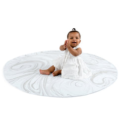 SplatMat Floor Mat for High Chairs - Marble