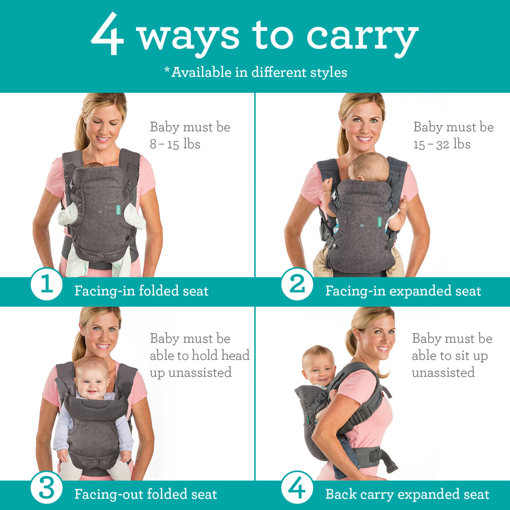 Flip 4-in-1 Convertible Baby Carrier – Infantino