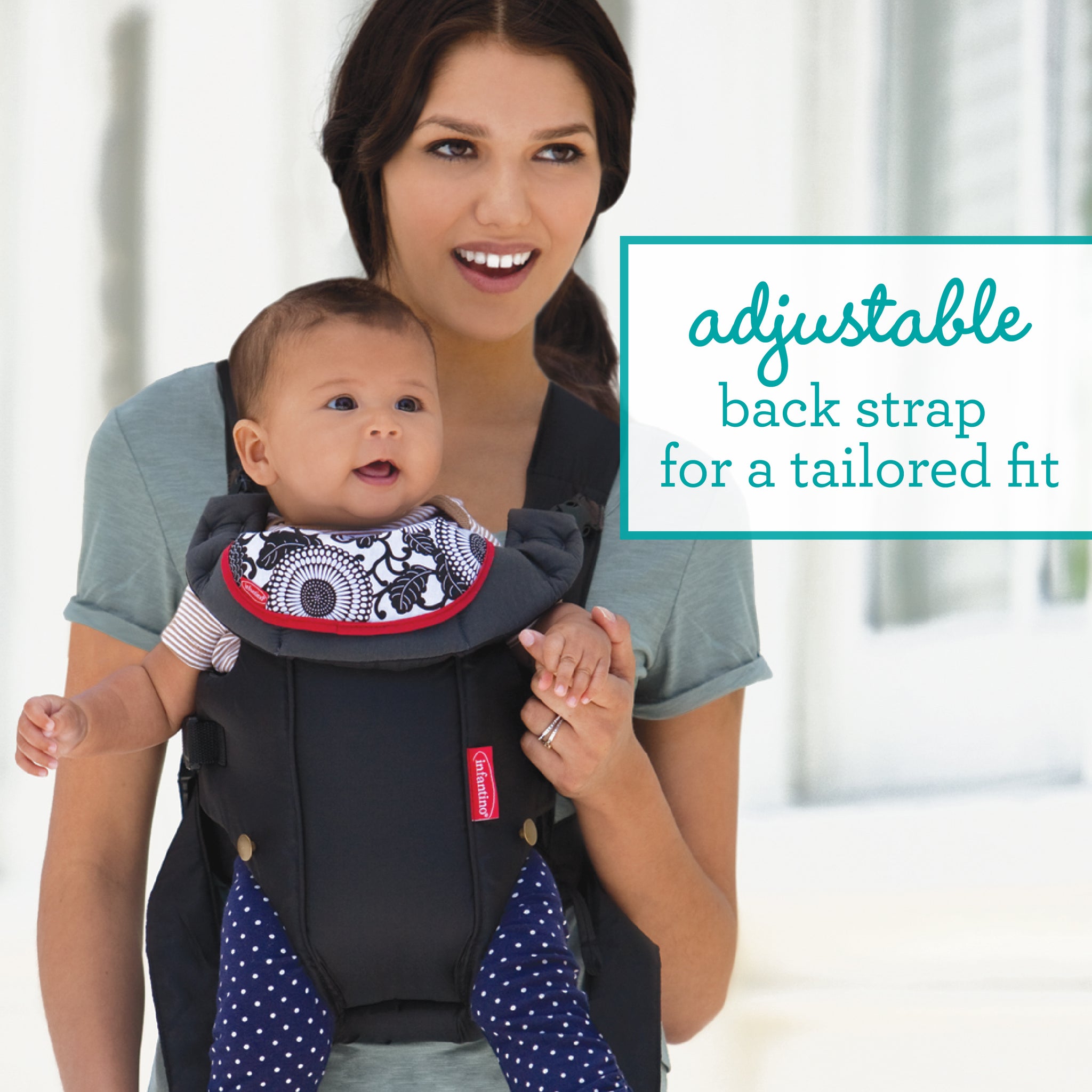 Infantino Front Facing Baby Carrier, Soft Structured Baby Carrier