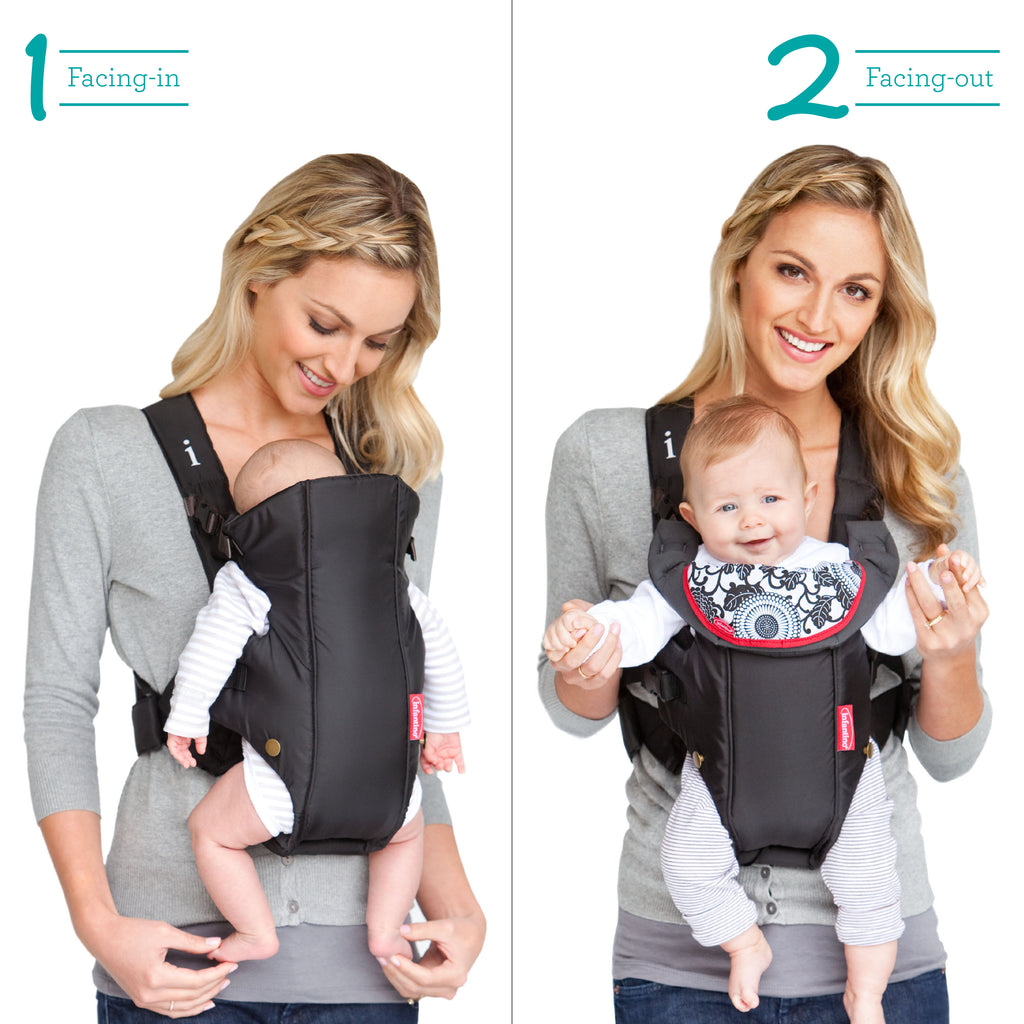 Infantino | Front Facing Baby Carrier, Baby Soft Baby Benefits Wearing Structured Carrier