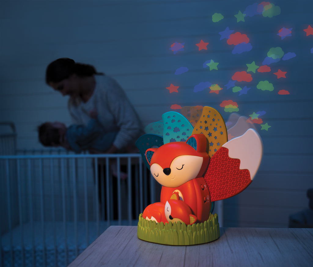 Infantino Soothing Light & Projector rose - Projecto Lampe, veilleuse  projecteur 3 en 1 évolutive - Détecteur des pleurs de bébé et projecteur  ciel étoilé avec mélodies et sons de la nature