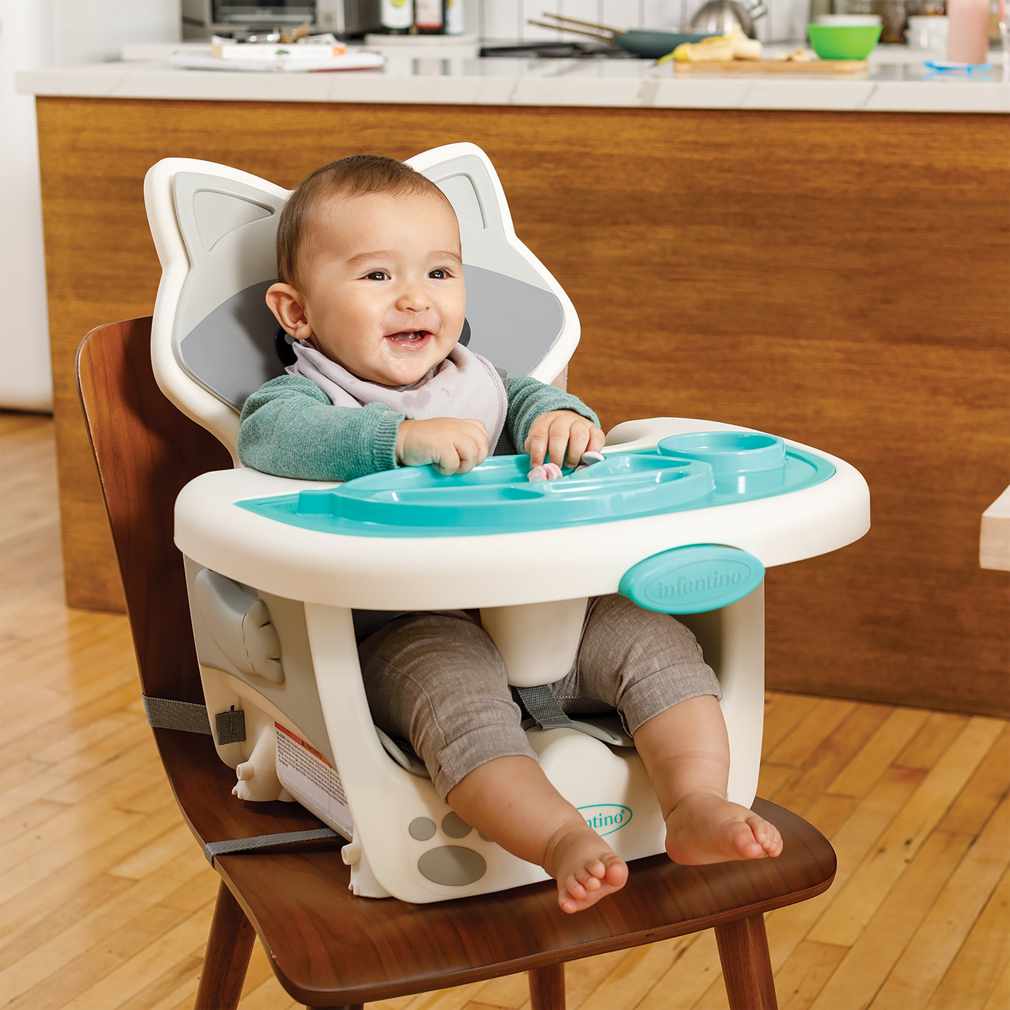 Grow-with-me 4-in-1 Convertible High Chair - Raccoon – Infantino