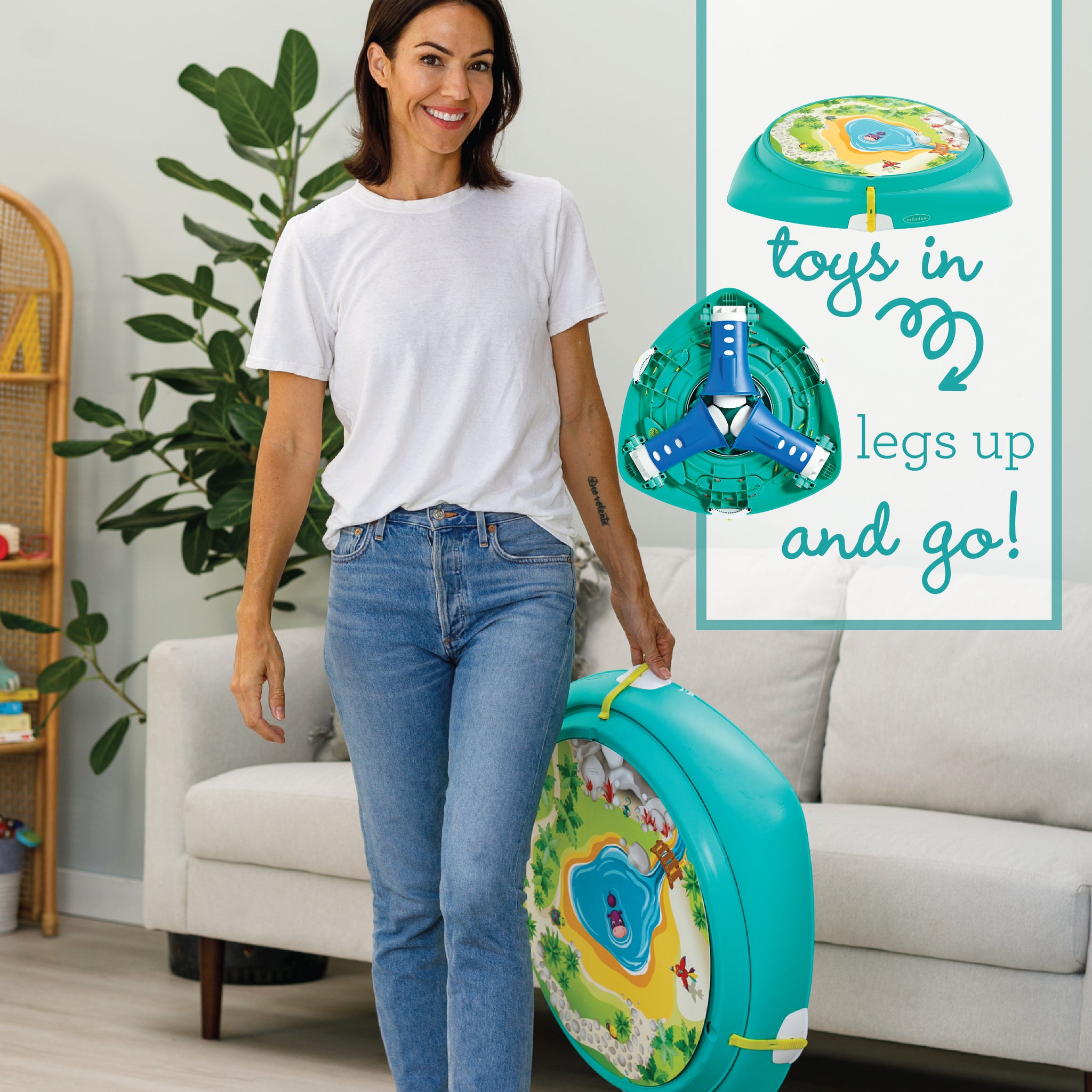 2in1 Sit, Spin & Stand Entertainer & Activity Table™ Infantino