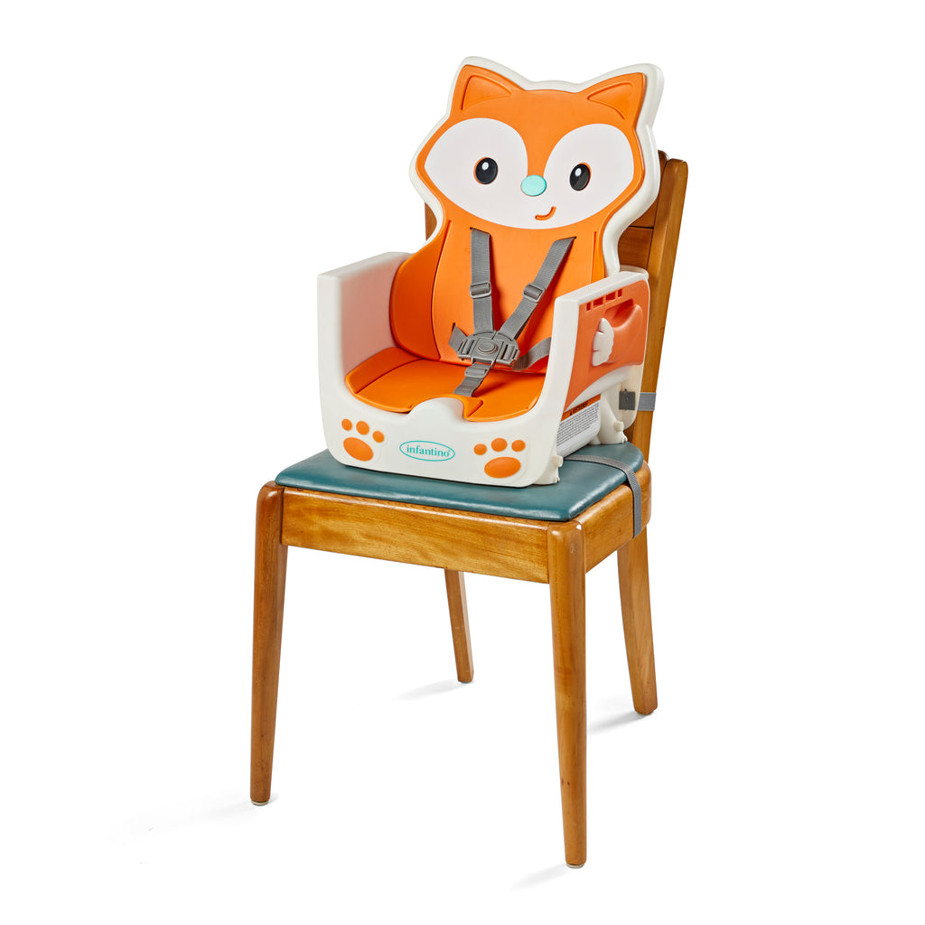 Grow-With-Me 4-in-1 Two-Can-Dine Feeding Booster Seat, Fox – Infantino