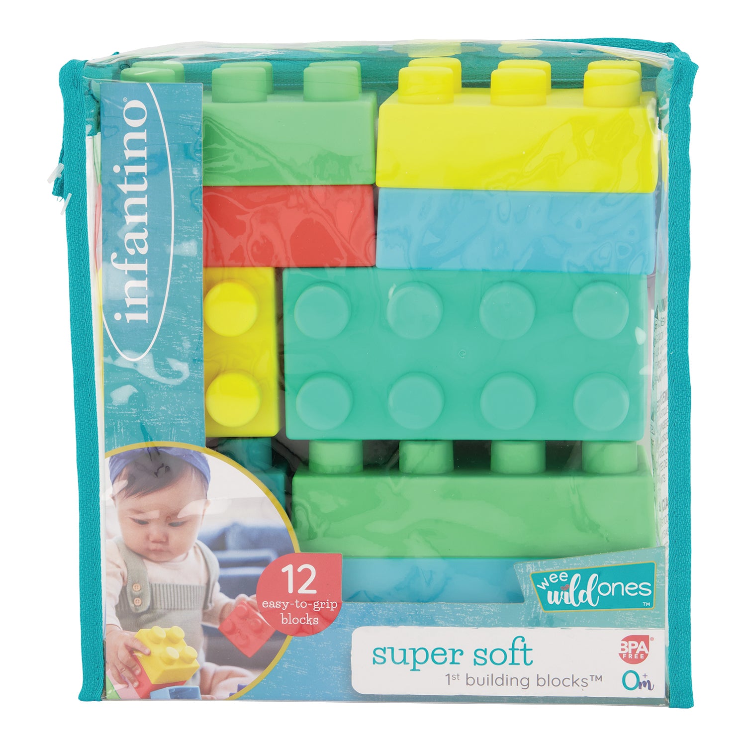 Super Soft 1st Building Blocks™ 12 piece set Infantino