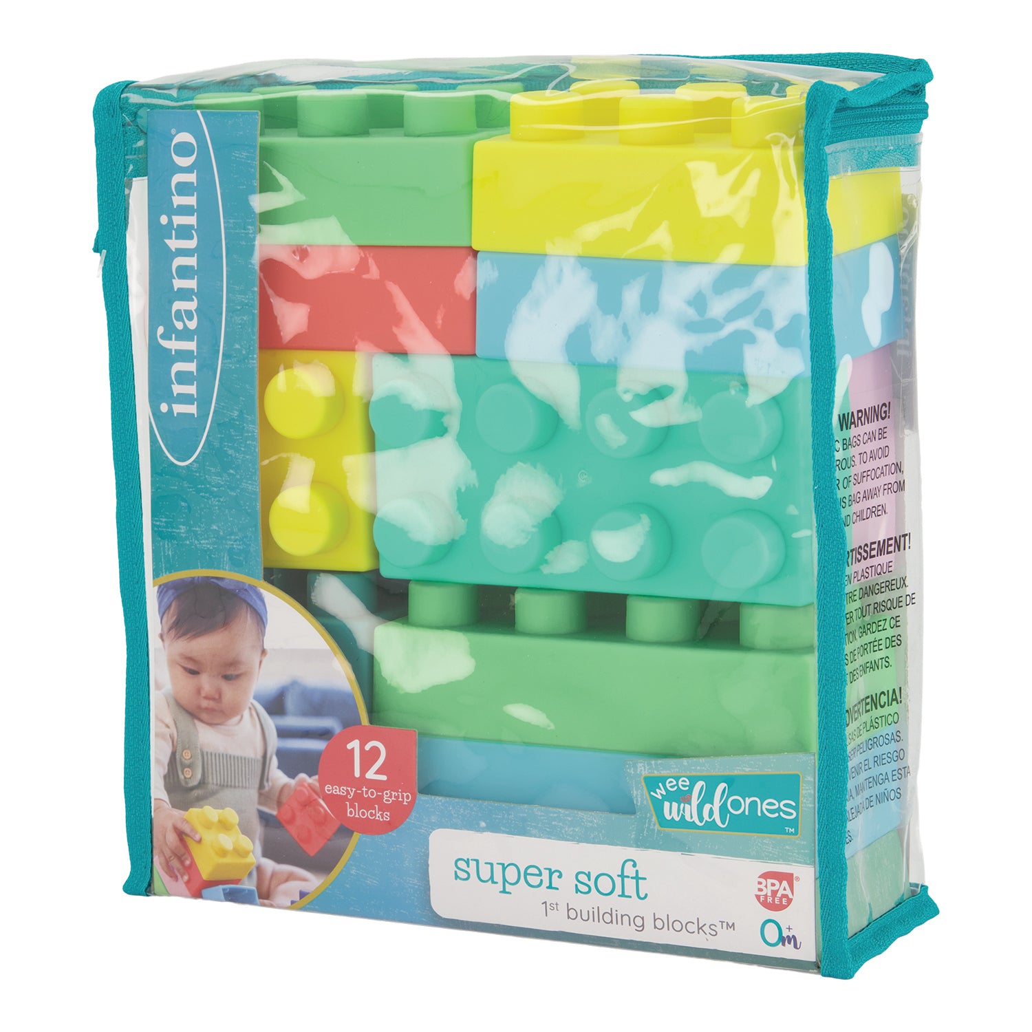 Super Soft 1st Building Blocks™ - 12 piece set – Infantino