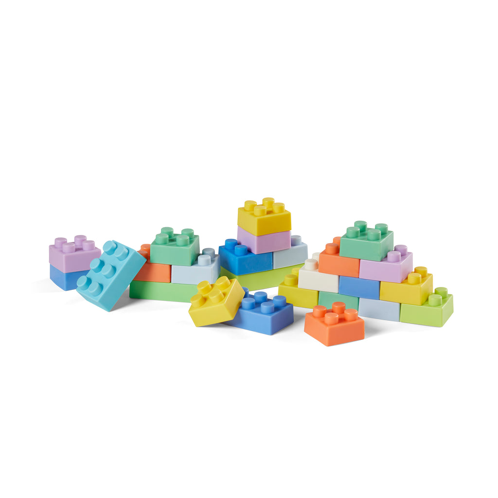 Bpa-Free Soft Silicone Building Blocks Toys Kids Circular