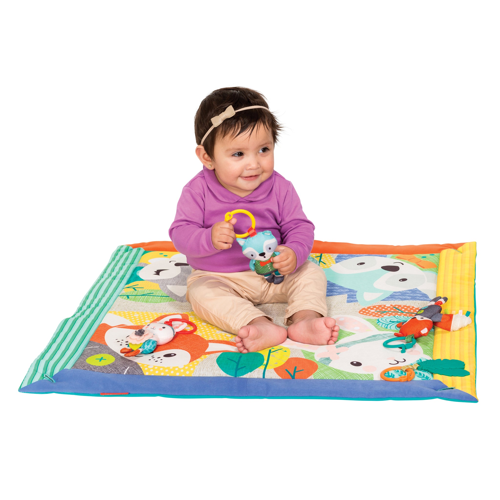 Deluxe Twist & Fold Activity Gym & Play Mat™ Forest – Infantino