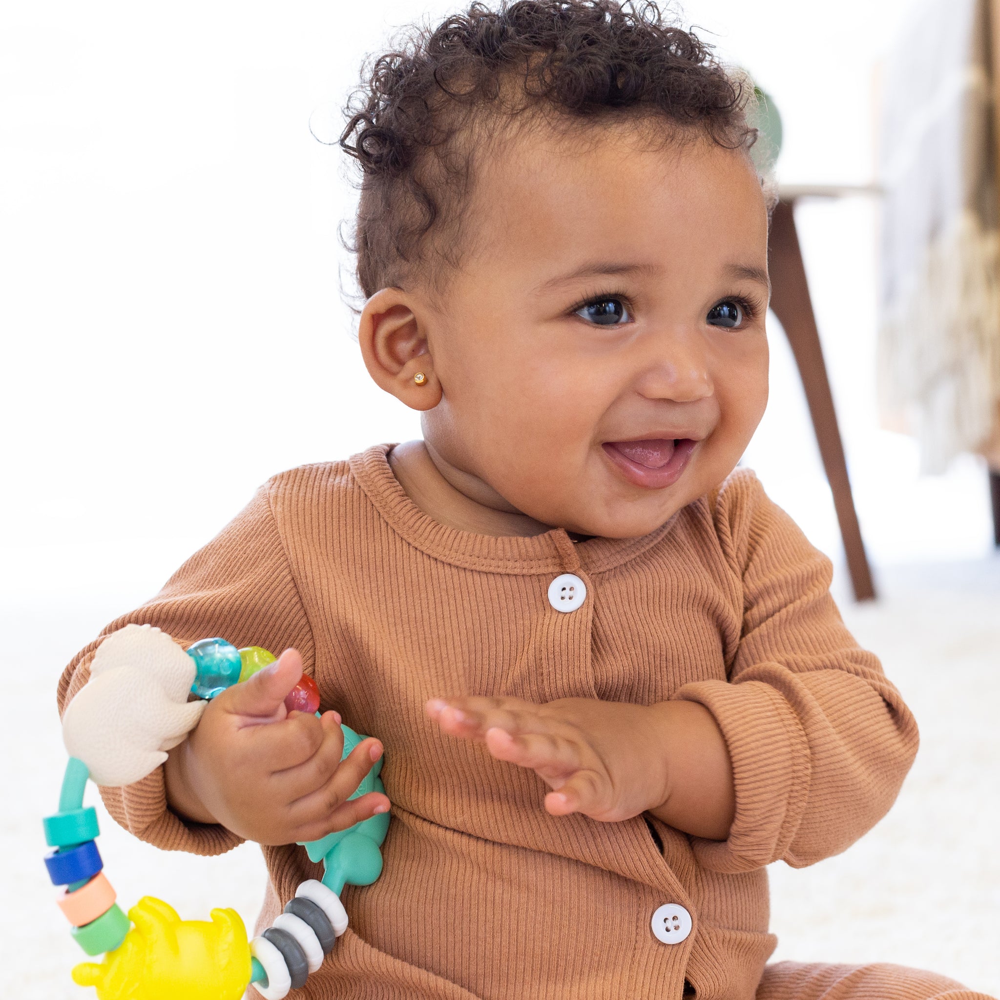 Face Bead Rattle Busy Beads Rattle & Teether™ – Infantino
