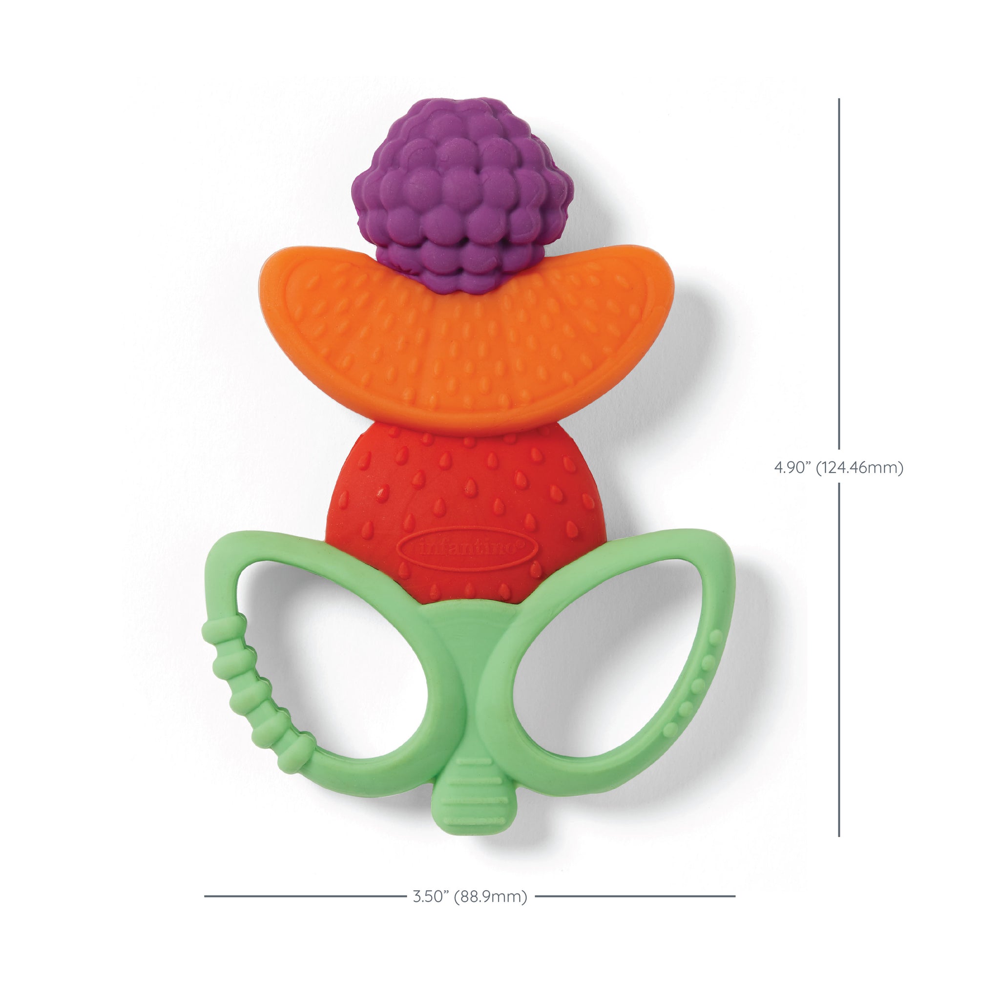 Lil' Nibbles Textured Silicone Teether - Fruit Kabob – Infantino