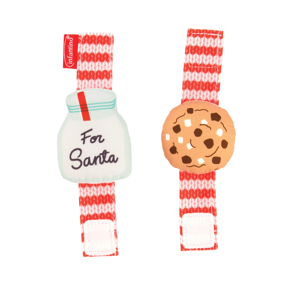 Holiday Wrist Rattles - Milk & Cookie